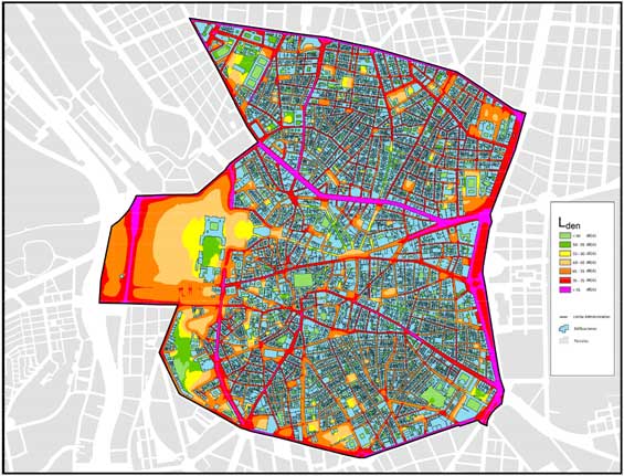 Mapa Ruido Madrid 2012